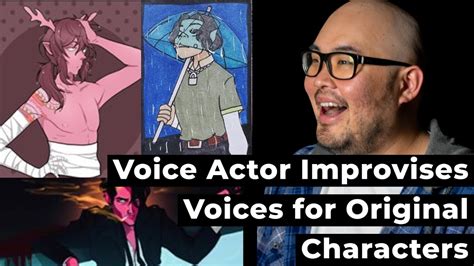 Voice Actor improvises 6 new Original Character voices on the spot - YouTube