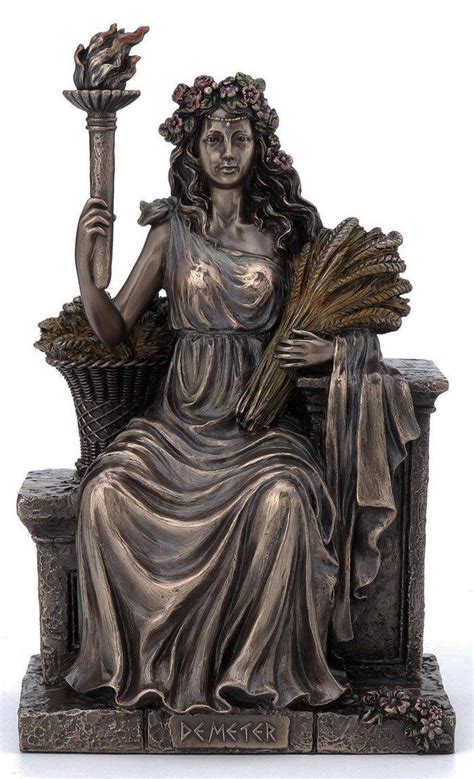 Demeter ~ bronze statue | Demeter greek goddess, Goddess statue, Greek ...