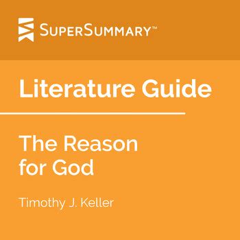 The Reason for God Literature Guide by SuperSummary | TPT