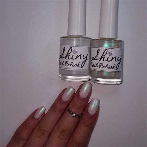 White Pearl Iridescent Nail Polish Duo 5-free Handmade Indie - Etsy | Nail polish, Iridescent ...