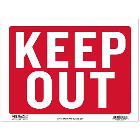 Keep Out Signs-Cheap Plastic Signs-Wholesale-Bulk Pricing