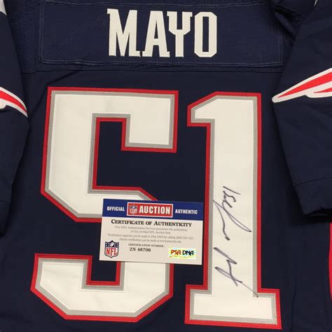 PATRIOTS - JEROD MAYO SIGNED AUTHENTIC PATRIOTS JERSEY - SIZE 48 | The ...