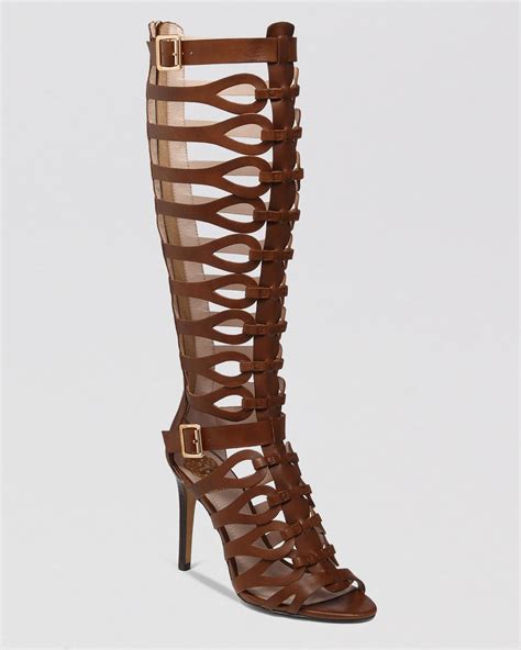 Vince Camuto Gladiator Sandals Omera High Heel in Brown - Lyst