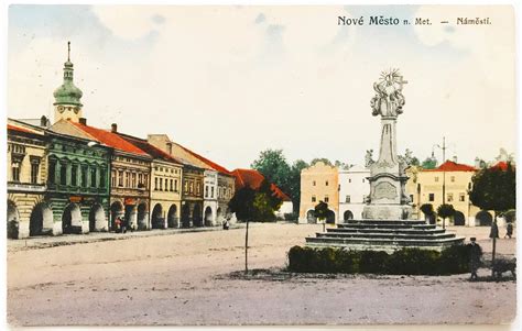 Starožitné: Nové Město nad Metují, partie Náměstí rok 1922 ! ! ! | Aukro