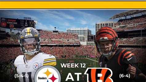 Colorcast Week 12 Pregame Report: Steelers at Bengals