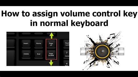 How to assign volume control keys in normal keyboard - YouTube