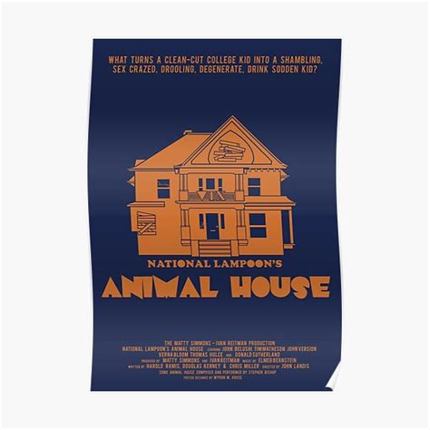 "Animal House Poster" Poster for Sale by myronmhouse | Redbubble