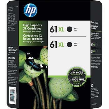 HP 61XL High Yield Ink Cartridge, Black, 2-Count | Costco