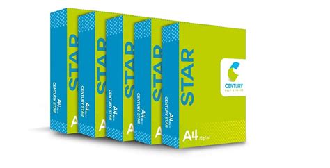 Century Pulp & Paper Star 75 GSM A4 500 Sheets Copier Paper Box (5 Reams) : Amazon.in: Office ...