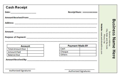 Money Transfer Receipt Template – printable receipt template