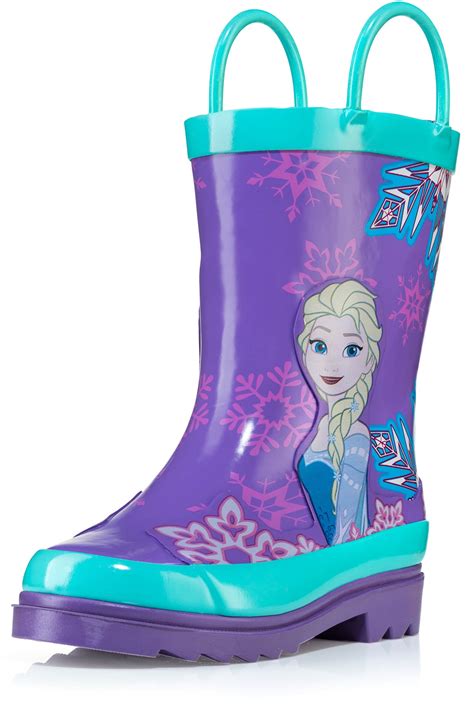 Disney Frozen Girls Anna and Elsa Pink Rain Boots ( Toddler / Little Kids) - Walmart.com