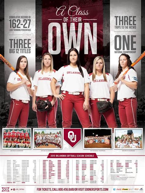 Softball Media Guide | Oklahoma softball, Ou softball, Sooners