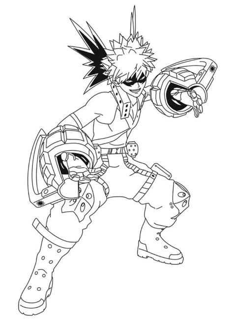 Katsuki Bakugo From My Hero Academia Coloring Pages Images And Photos ...