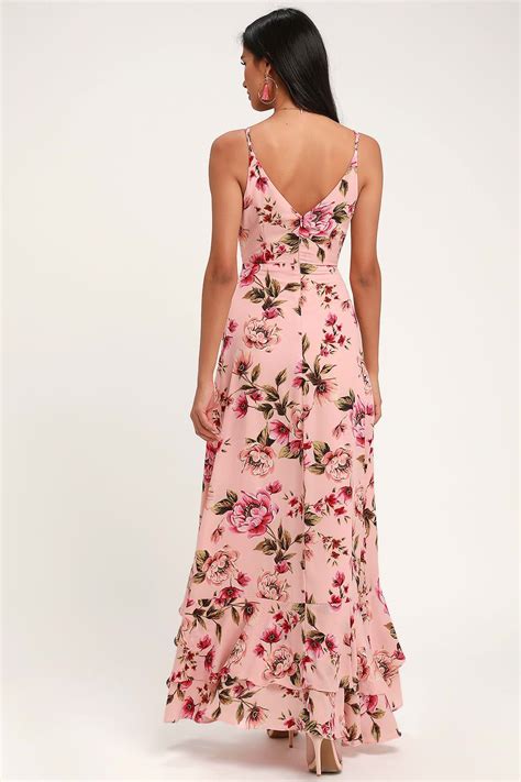 Bodacious Bella Blush Pink Floral Print Maxi Dress | Maxi dress, Floral print maxi dress ...