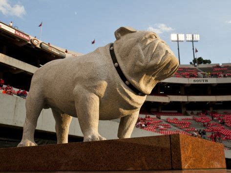 'University of Georgia: UGA Statue before the Game in Sanford Stadium ...