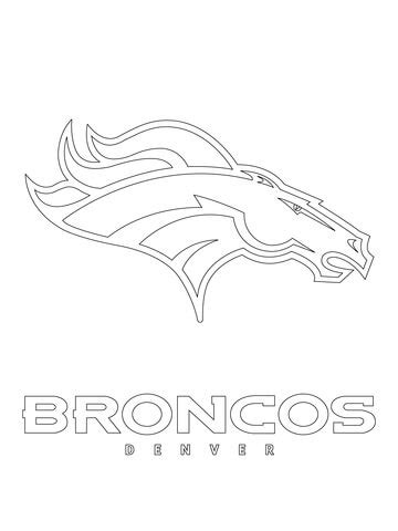 Denver Broncos Logo coloring page | Free Printable Coloring Pages