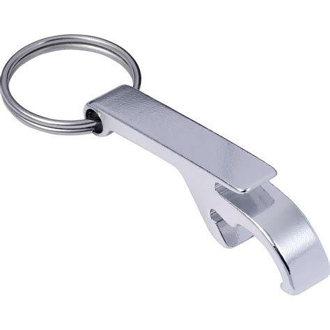 8838 - Aluminium key chain with bottle opener and can opener ...