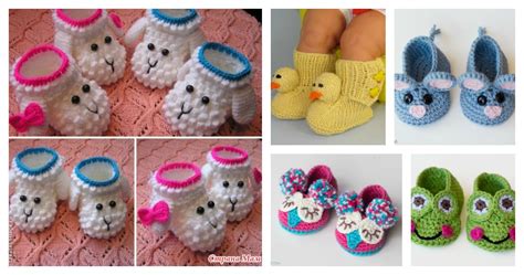 Adorable Crochet Baby Animal Booties with Free Patterns - Cool Creativities