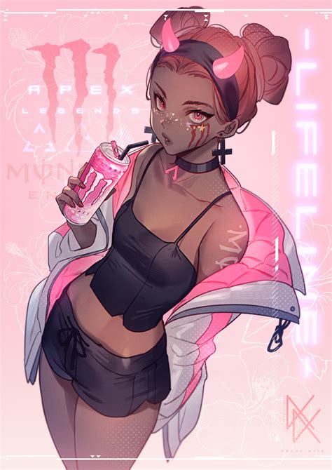 Pinked out Lifeline by artist @akka_0510 : r/apexlegends