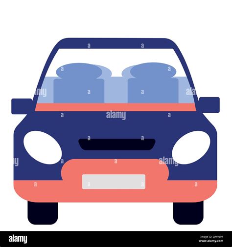 Color car, travel. Vector illustration in flat Stock Vector Image & Art - Alamy