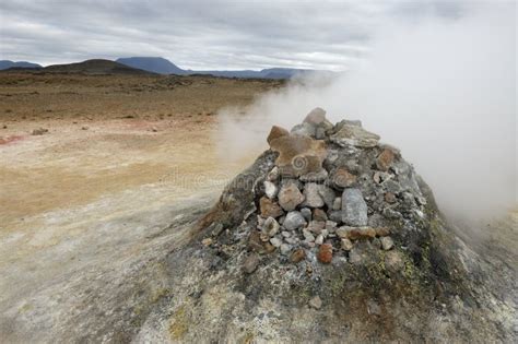 Volcanic fumarole, Iceland stock photo. Image of boiling - 25077428