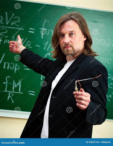 Physics professor stock photo. Image of lessons, blackboard - 20062746