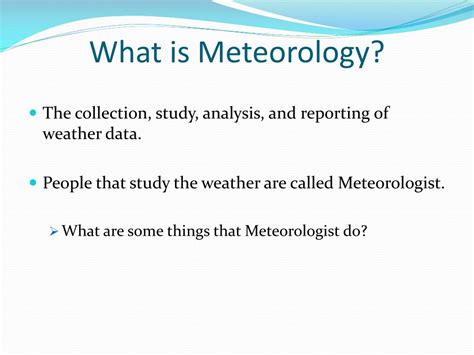 PPT - Climate and Meteorology 04: Meteorology PowerPoint Presentation ...