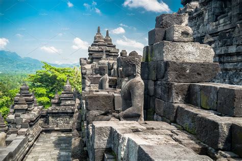 Amazing ancient Borobudur Temple | Architecture Stock Photos ~ Creative ...