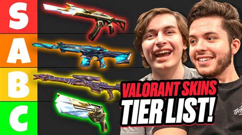 Ranking The Best VALORANT SKINS (Tier List) - YouTube