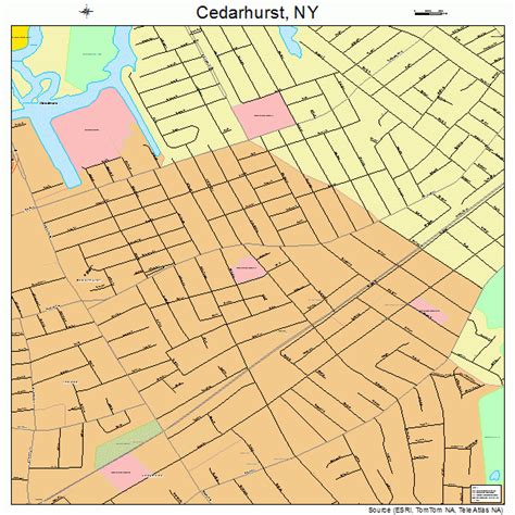 Cedarhurst New York Street Map 3613233