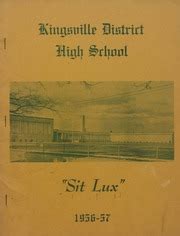 Kingsville District High School Yearbook 1956-1957 : Kingsville ...