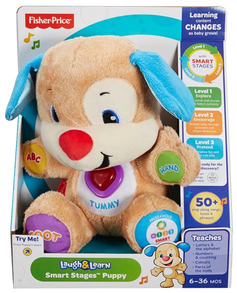 Fisher Price Laugh and Learn Puppy Educational Sing Soft Cuddly Teddy Bear Toy | eBay