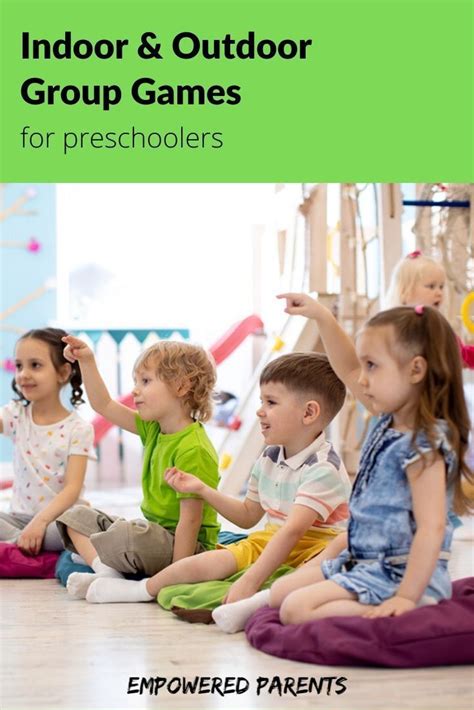 16 Indoor and Outdoor Educational Group Games for Preschoolers ...