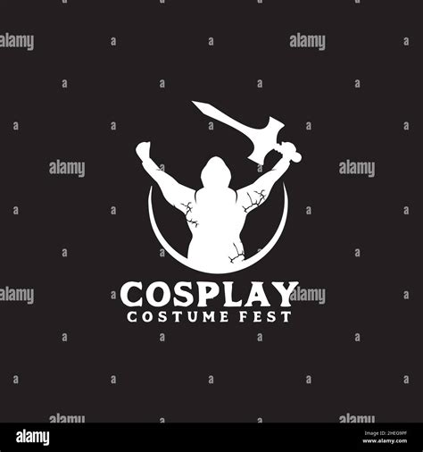 Cosplay costume store vector logo design Stock Vector Image & Art - Alamy