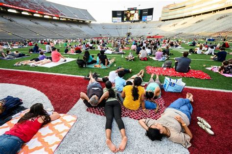 Movie night at Camp Randall