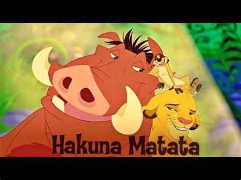 Hakuna Matata | Lyrics | Lion King | HD - YouTube