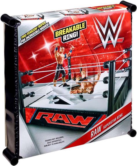 WWE Wrestling RAW Breakable Superstar Ring Mattel Toys - ToyWiz