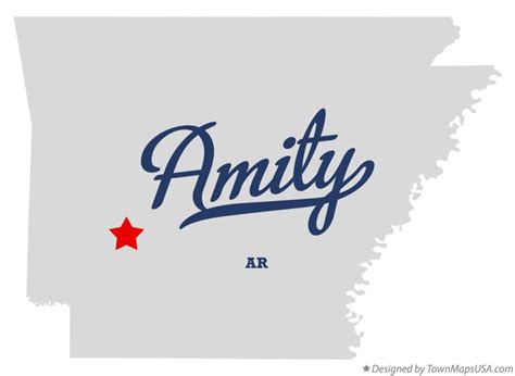 Map of Amity, AR, Arkansas