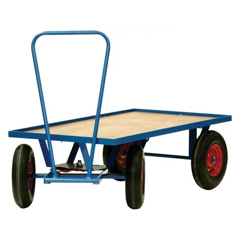 Large Wheel Warehouse & Distribution Trolley > Flatbed Transportation Trolleys | ShopEquip.co.uk