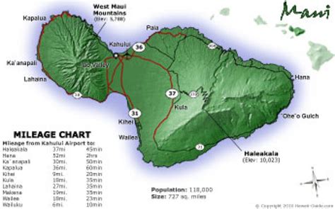 Maui Maps - Updated Travel Map Packet + Printable Road to Hana Map ...