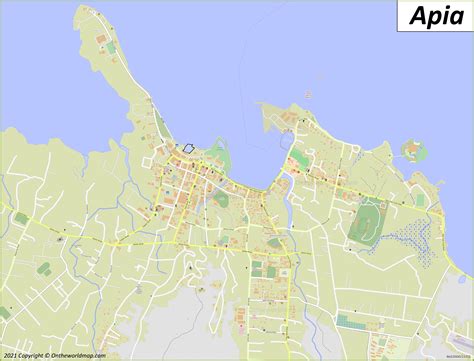 Apia Map | Samoa | Detailed Maps of Apia