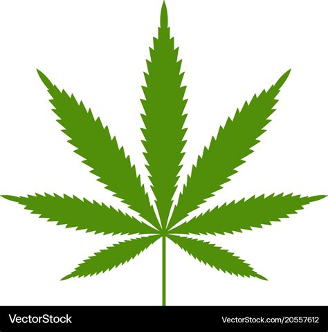 Weed Leaf Vector Logo