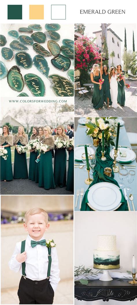 20 Hunter Emerald Green Wedding Color Ideas 2024