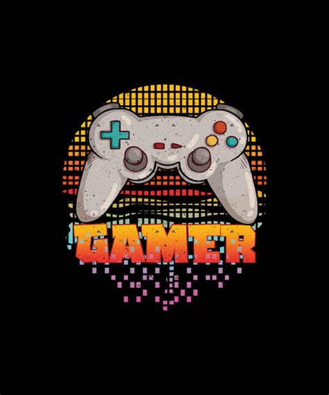 Vintage Retro Gaming Vintage Gamer Digital Art by Tinh Tran Le Thanh ...