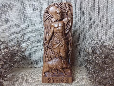 Estatua del dios Freyr dios pagano nórdico del sol el verano | Etsy