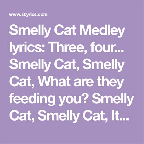 Smelly Cat Lyrics