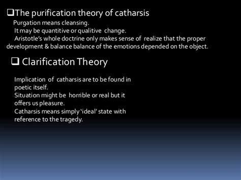 English Literature : Aristotle's concept of catharsis