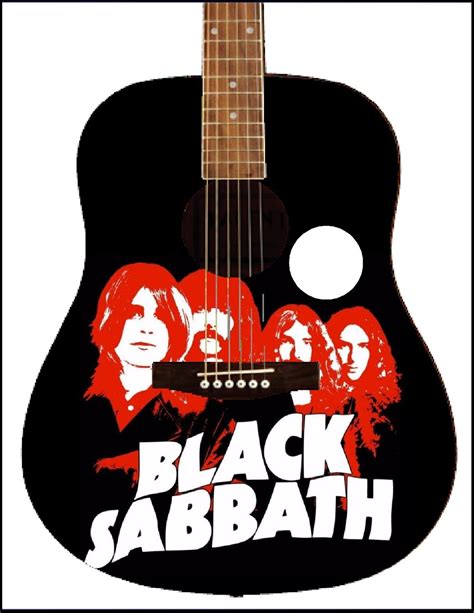 Black Sabbath Custom Guitar - Etsy