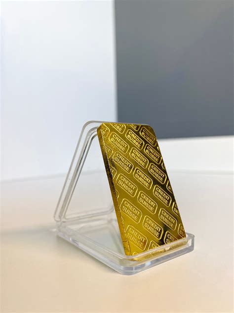 Gold Swiss Bar 1OZ REPLICA Goldplated Gold Bullion Commemorative Business Gift - Etsy