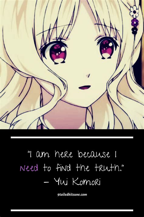 Yui Komori Diabolik Lovers Quotes